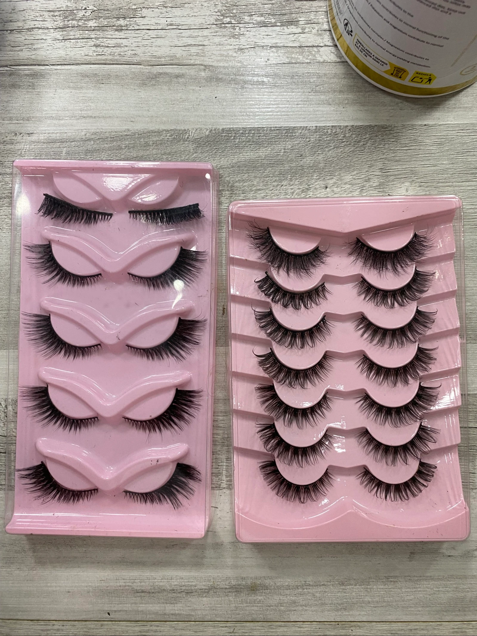Lote 12 Pares Pestañas Postizas 3D - Estilos Natural y Volumen (Nuevas)
